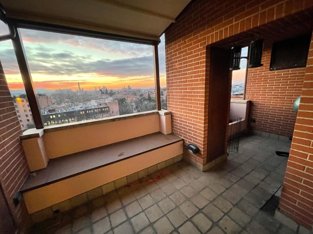 볼로냐 Attico Con Vista Spettacolare E Jacuzzi 아파트 외부 사진